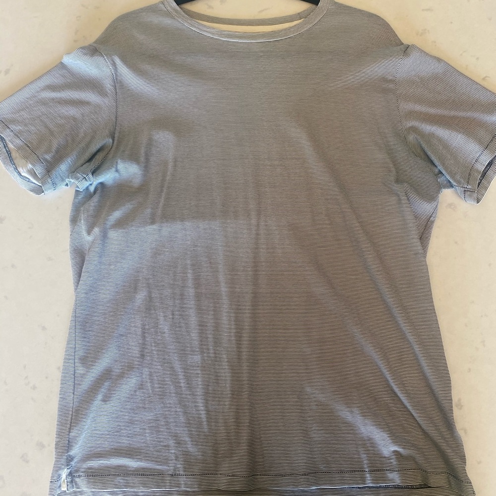 Rag and Bone Blue and White Striped Tee